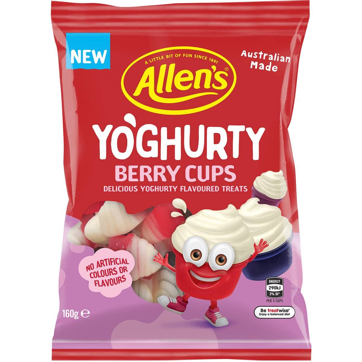 Allen's Yoghurty Berry Cups 160g - do not reorder