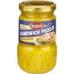 Leggo's Spreadable Sweet Mustard Sandwich Pickles 250g
