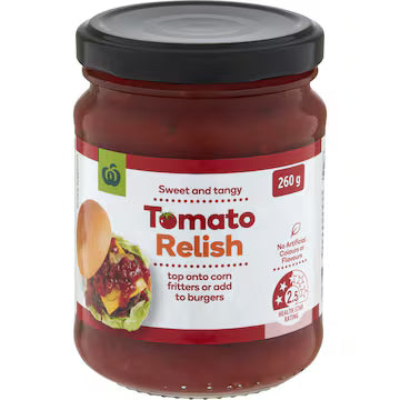 Woolworths Tomato Relish 260g