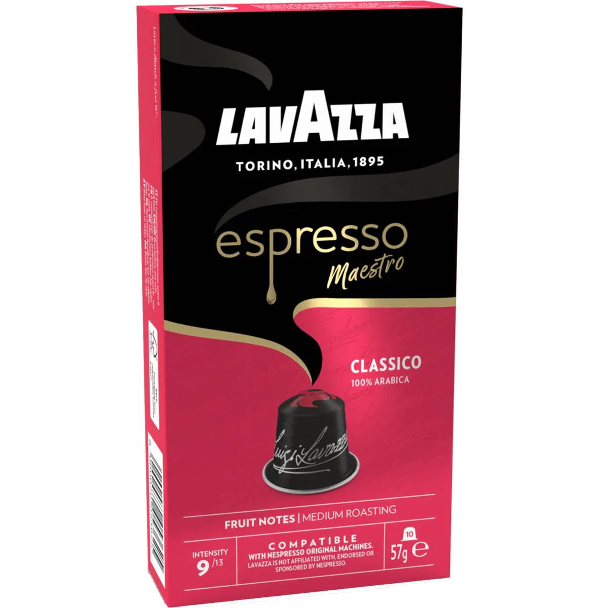 Lavazza Espresso Classico Nespresso Compatible Coffee Pods 10 pack