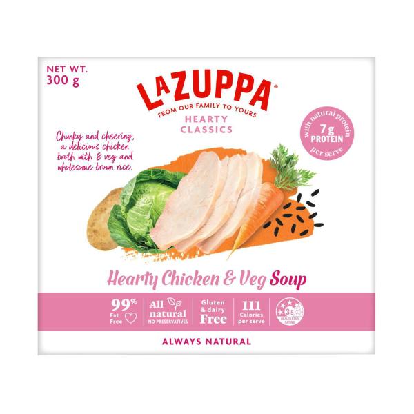 La Zuppa Microwaveable Soup Bowl Hearty Chicken & Vegetable 300g