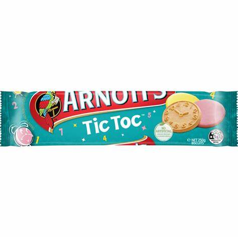 Arnott's Biscuits Tic Toc 250g