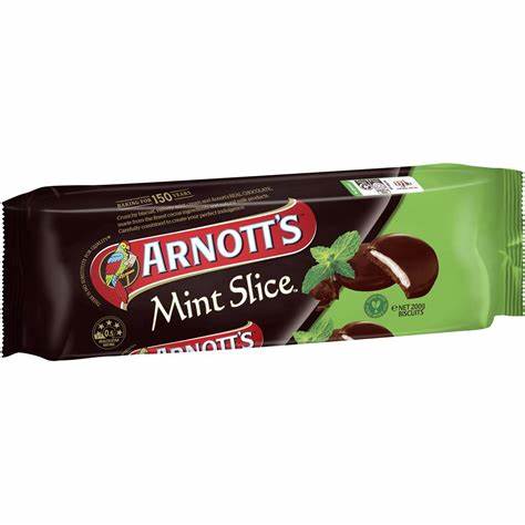 Arnott's Biscuits Mint Slice 200g