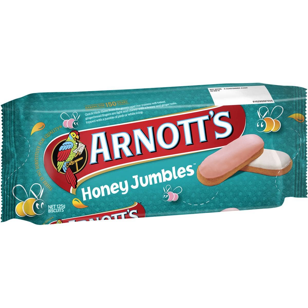 Arnott's Biscuits Honey Jumbles 125g