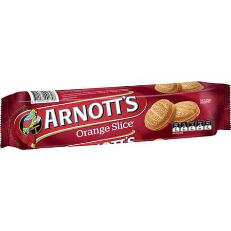 Arnott's Biscuits Orange Slice 250g
