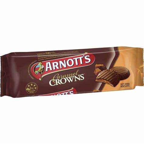 Arnott's Biscuits Caramel Crowns 200g