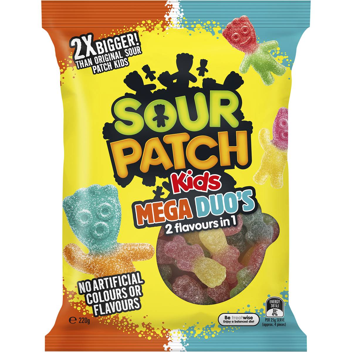 Sour Patch Kids Mega Duo's 220g