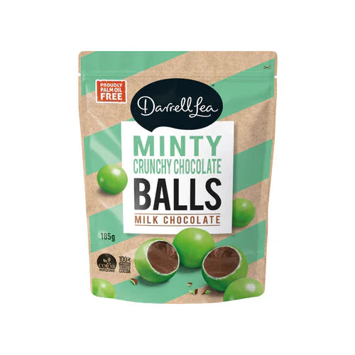 Darrell Lea Minty Crunchy Chocolate Balls Milk Chocolate 168g