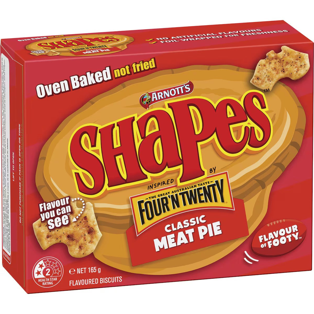 Arnotts Shapes Snacks Fully Loaded Hot Chips 130g