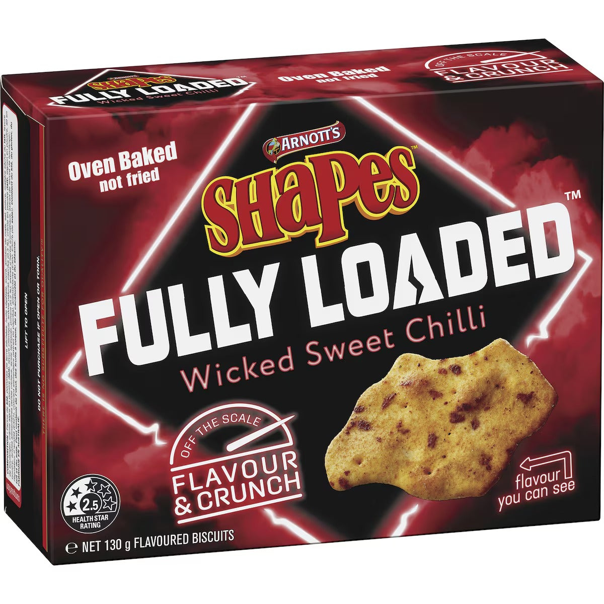 Arnott's Shapes Fully Loaded Wicked Sweet Chilli 130g