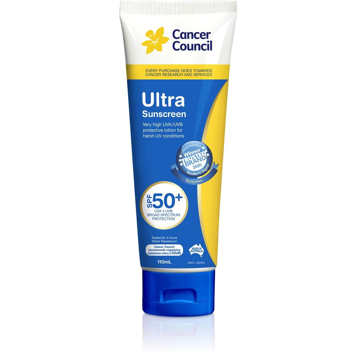 Cancer Council Ultra SPF50+ Sunscreen 110ml