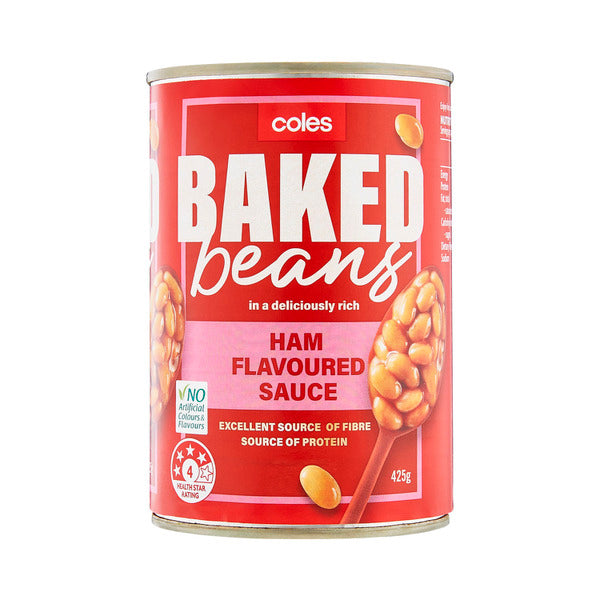 Coles Baked Beans Ham Sauce 425g