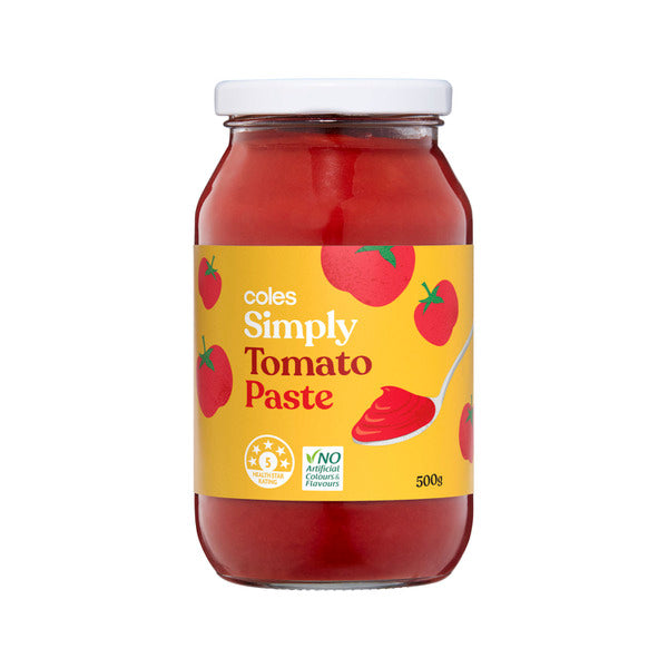Coles Tomato Paste Simply 500g