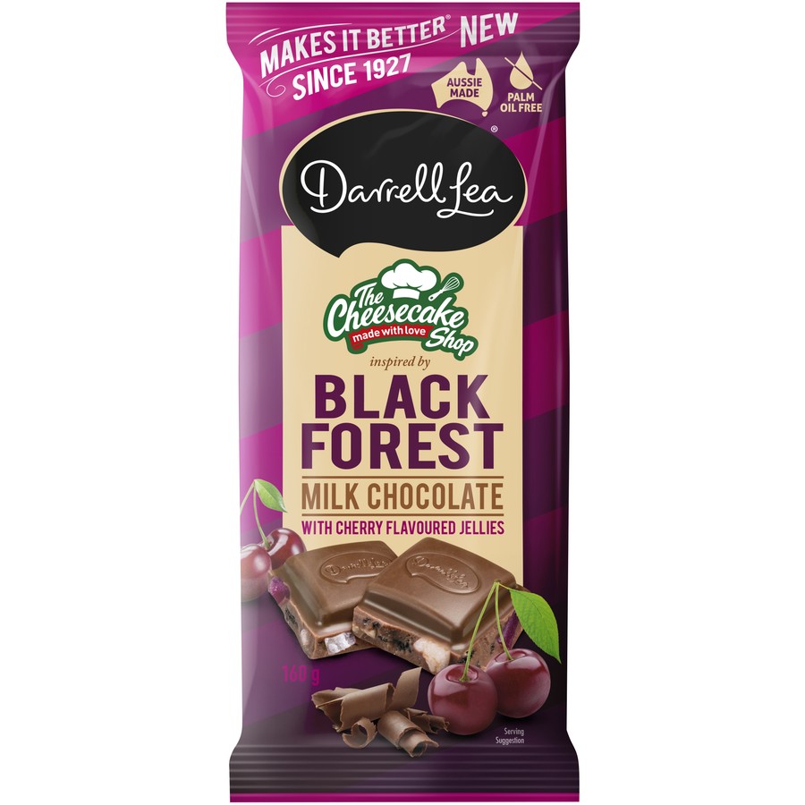 Darrell Lea Block Black Forest 160g