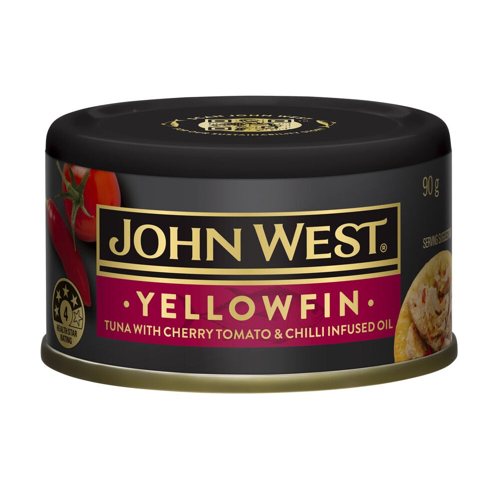 John West Tuna Yellowfin Cherry Tomato & Chilli Infused Oil 90g