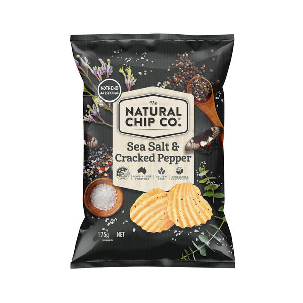 Natural Chip Co. Sea Salt & Cracked Pepper 175g