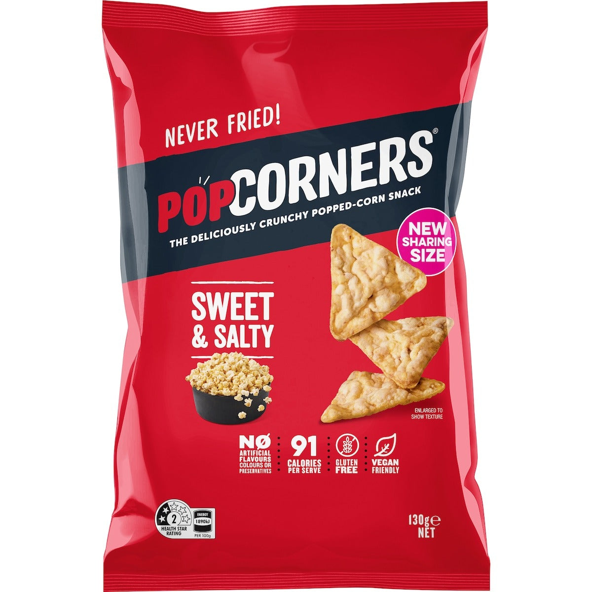 PopCorners Popcorn Chips Sweet & Salty 130g
