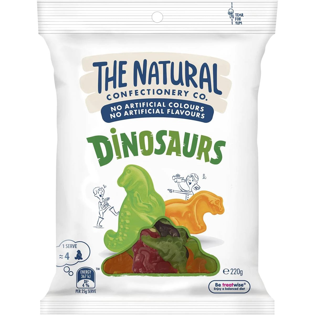 Natural Confectionery Dinosaurs 220g