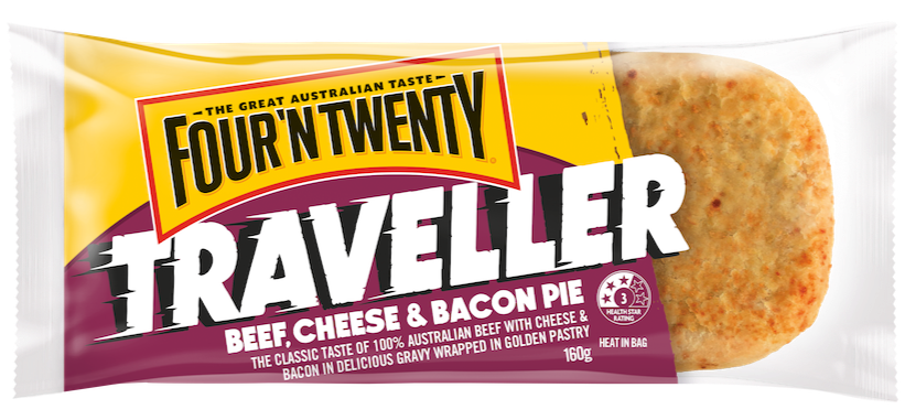 Frozen Four'N Twenty Pie Traveller Beef, Cheese & Bacon 160g