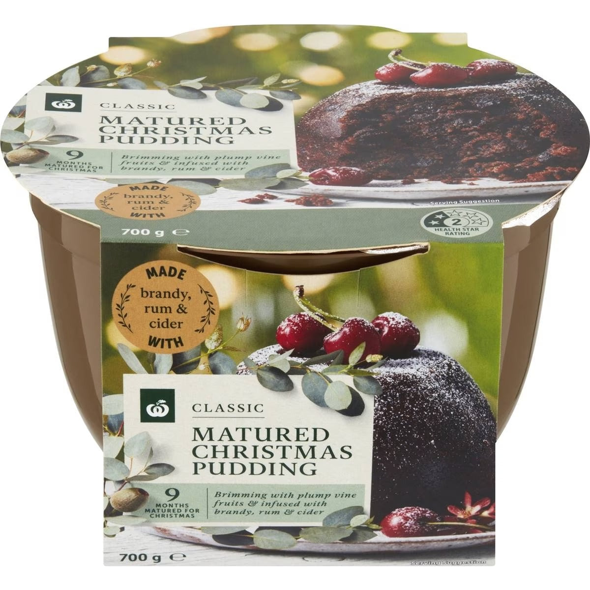 Woolworths Pudding Matured 700g
