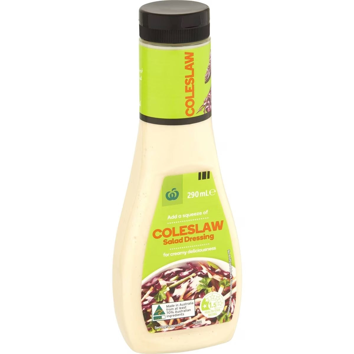 Woolworths Dressing Coleslaw 290ml***