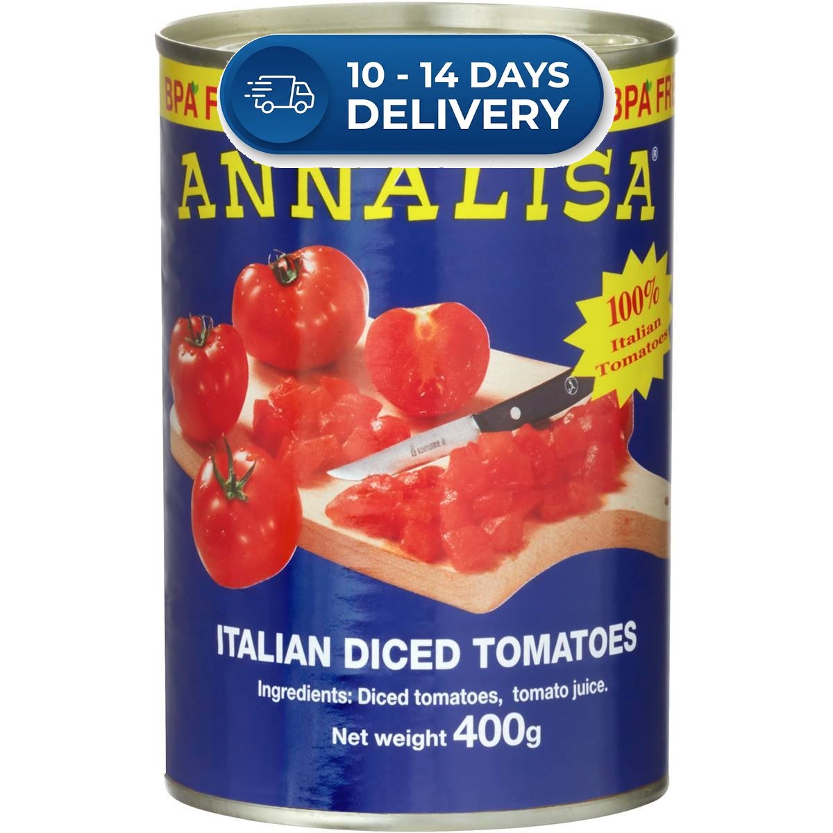 Annalisa Italian Diced Tomatoes 400g -(Extended Dispatch)