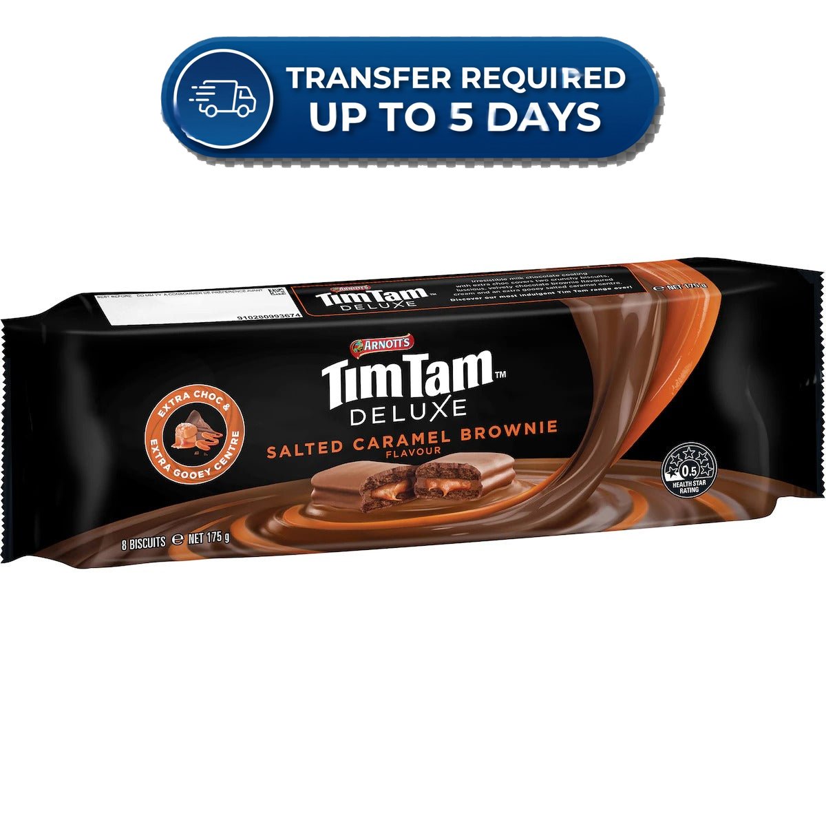 Arnott's Tim Tam Deluxe Salted Caramel Brownie 175g -(Extended Dispatch)