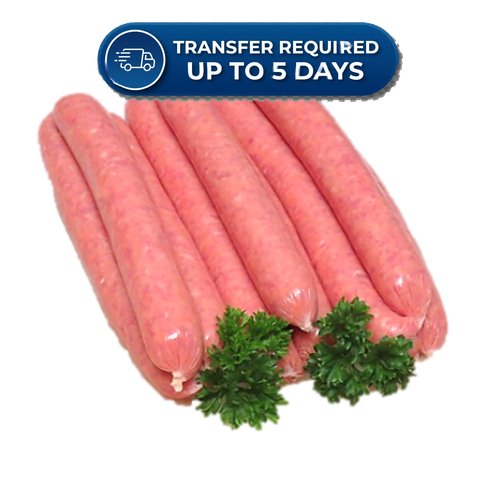 Frozen Sausages Beef (Thin) (12 links) 500g -(Extended Dispatch)