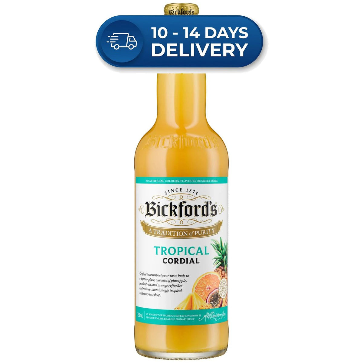 Bickford's Cordial Tropical 750ml -(Extended Dispatch)
