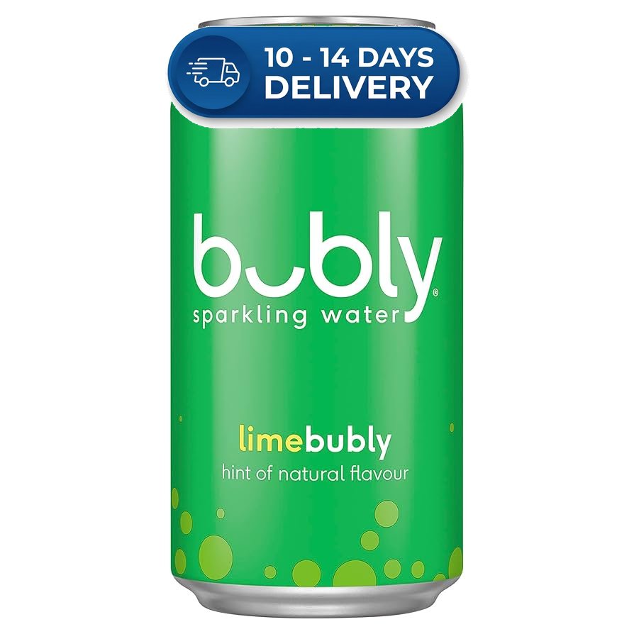 Bubly Sparkling Water Cans Lime 375mL -(Extended Dispatch)