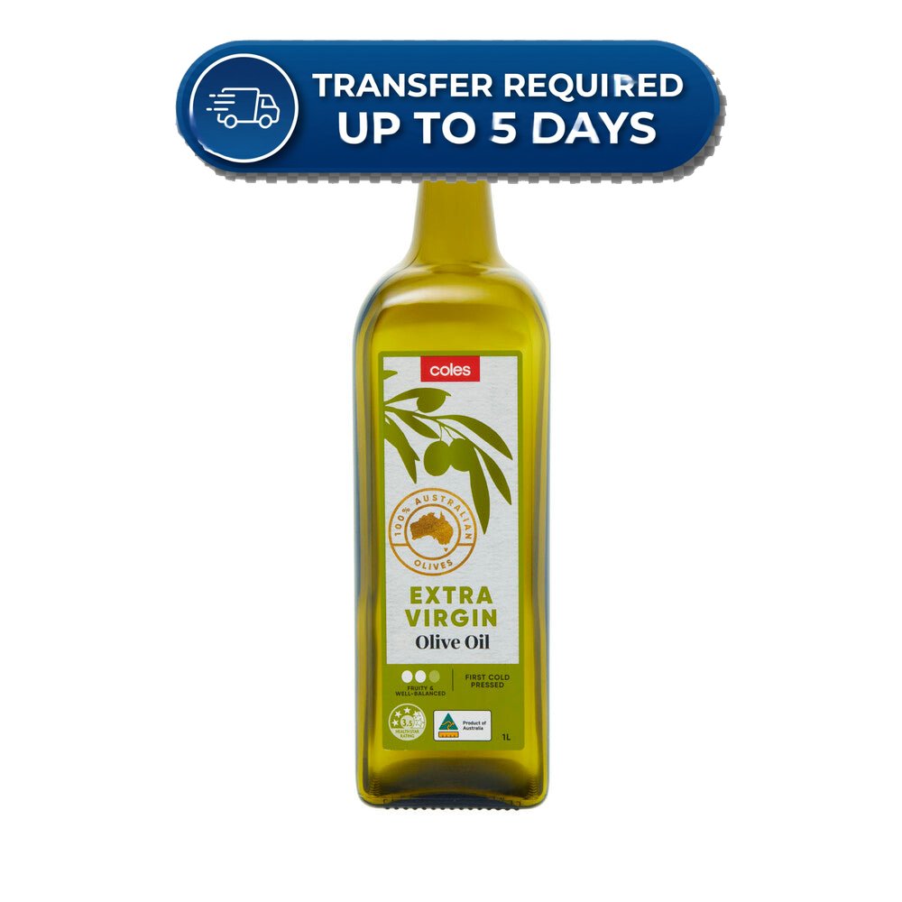 Coles Australian Extra Virgin Olive Oil 1L -(Extended Dispatch)