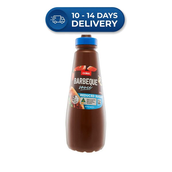 Coles Barbecue Sauce 30% Less Sugar 500ml -(Extended Dispatch)