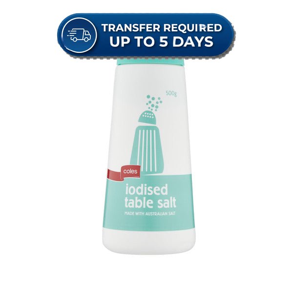 Coles Iodised Table Salt 500g -(Extended Dispatch)