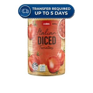 Coles Tomatoes Italian Diced 400g -(Extended Dispatch)