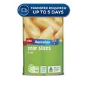 Coles Fruit Pear Slices 410g -(Extended Dispatch)