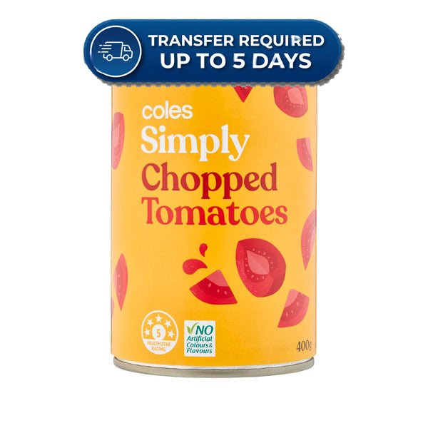 Coles Tomatoes Simply Chopped 400g -(Extended Dispatch)