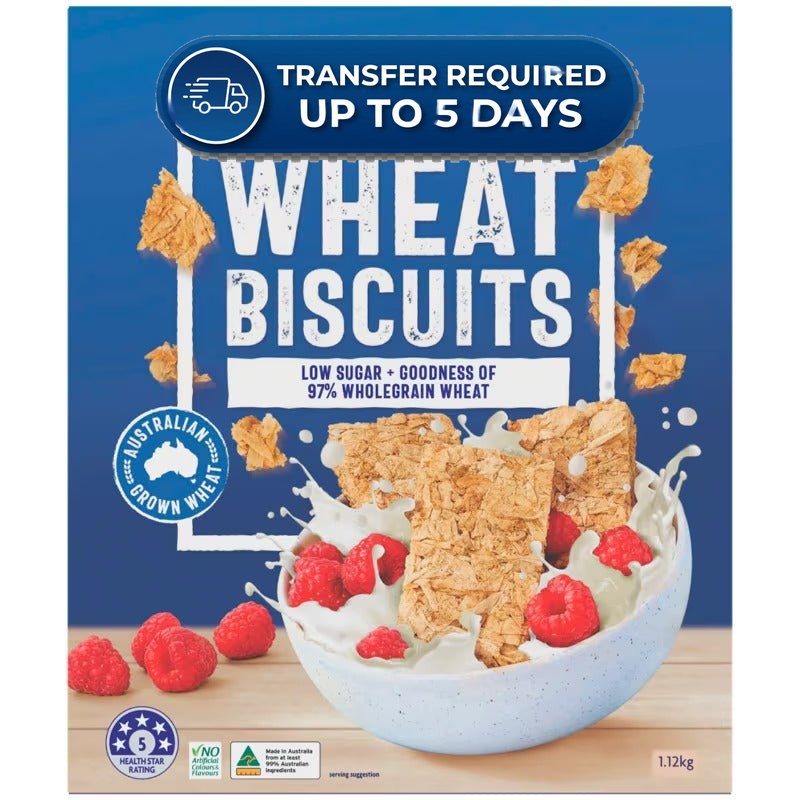 Coles Cereal Wheat Biscuits 1.12kg -(Extended Dispatch)