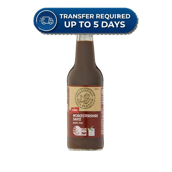 Coles Worcestershire Sauce Gluten Free 250ml -(Extended Dispatch)