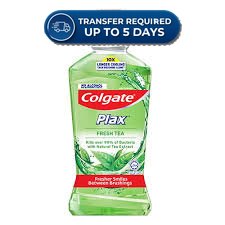 Colgate Mouthwash Fresh Tea Alcohol Free - Plax 500ml -(Extended Dispatch)