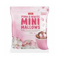 Coles Mini Marshmallows Pink & White | 100g