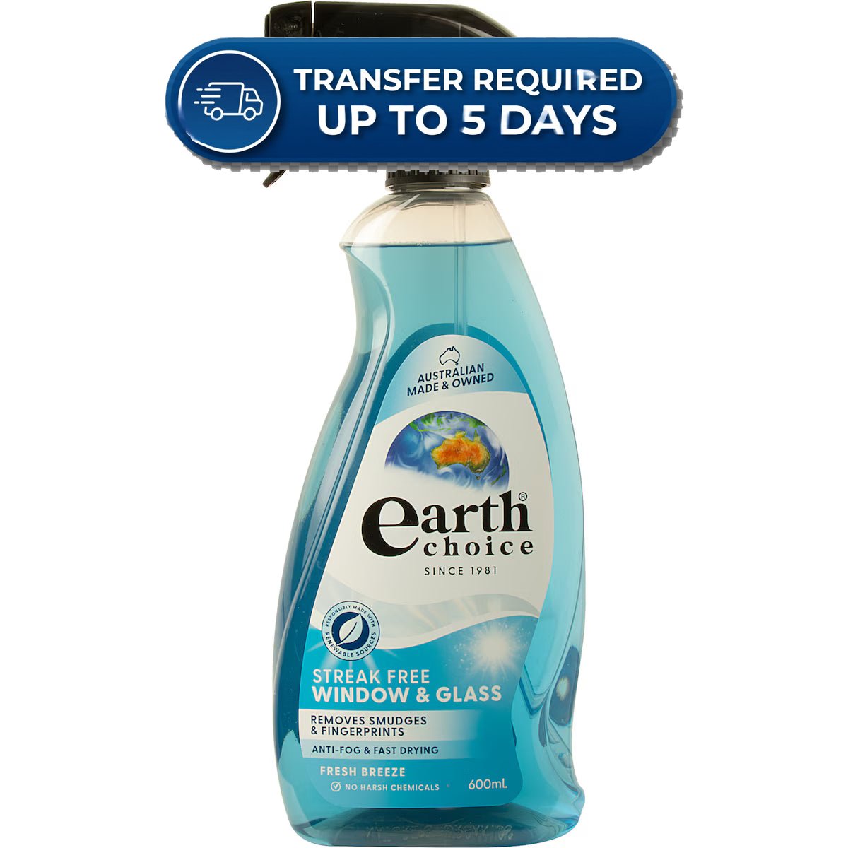 Earth Choice Window Cleaner 600mL -(Extended Dispatch)