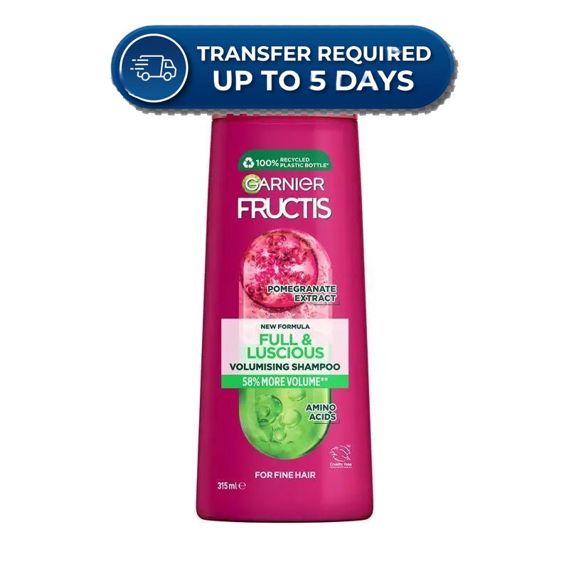 Garnier Fructis Full & Luscious Shampoo 315mL -(Extended Dispatch)