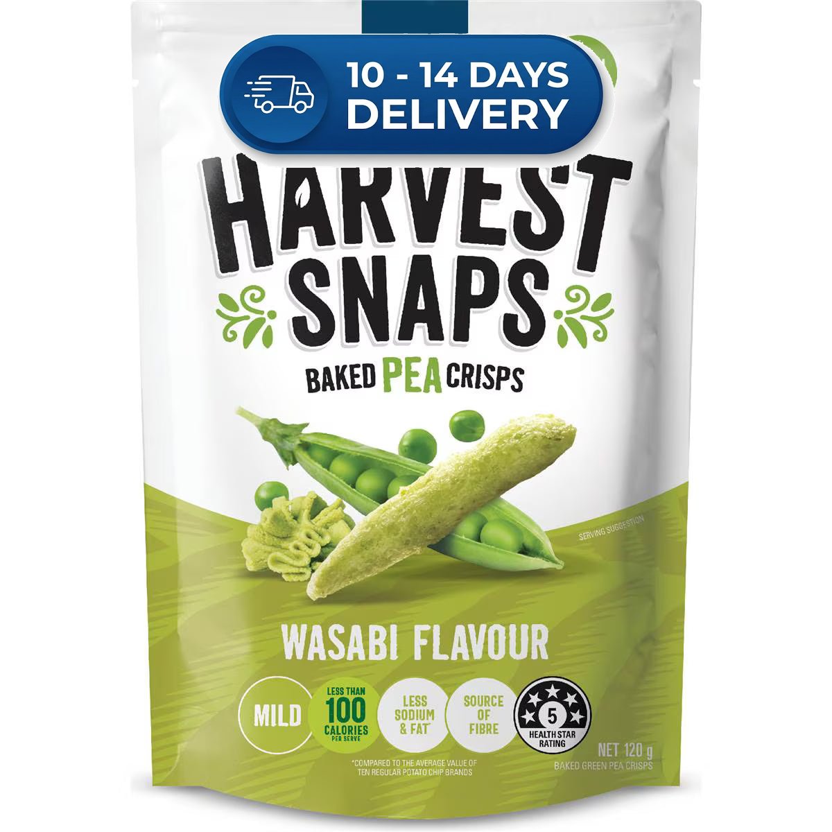 Calbee Harvest Snaps Wasabi 120g -(Extended Dispatch)