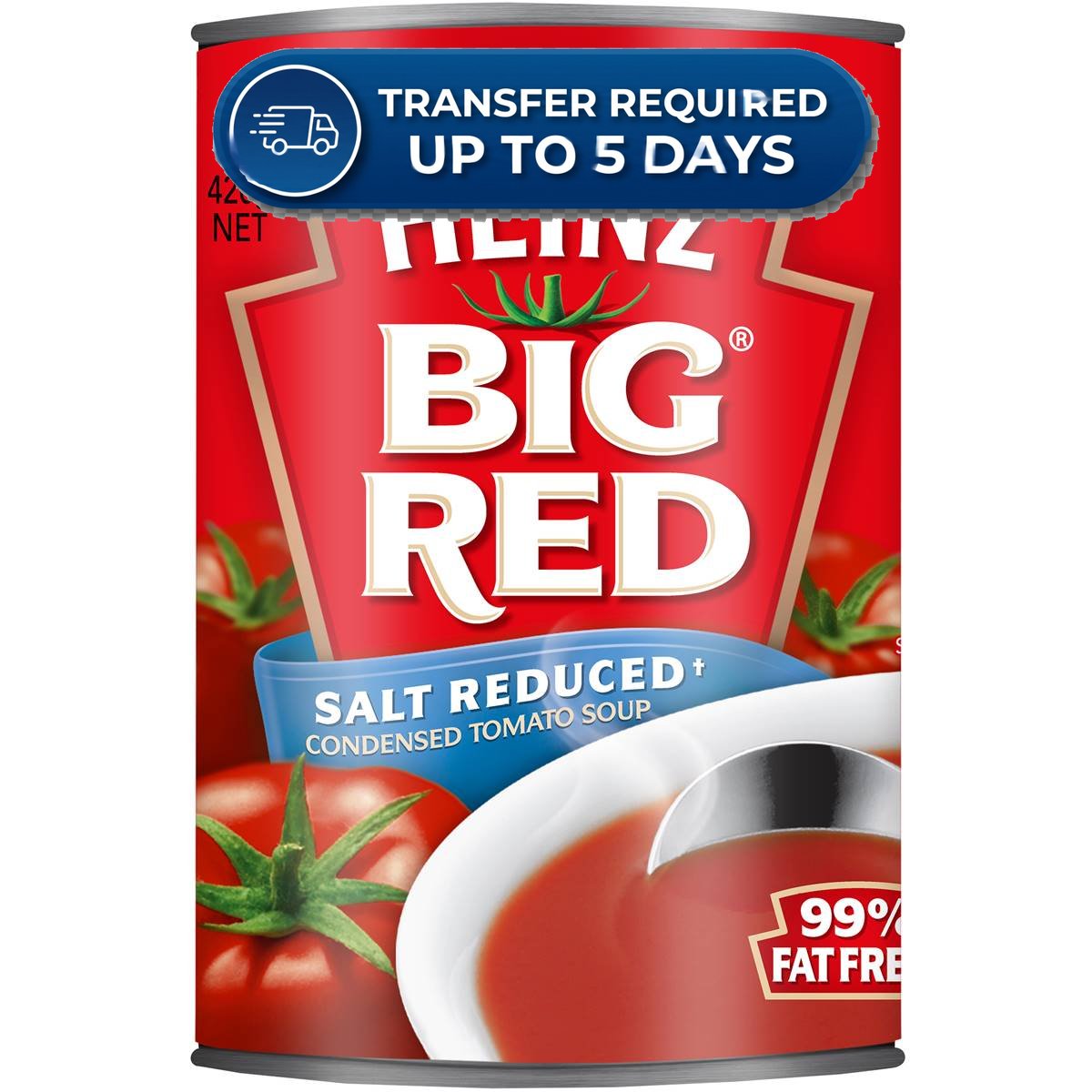 Heinz Condensed Soup Big Red Tomato Salt Reduced 420g -(Extended Dispatch)