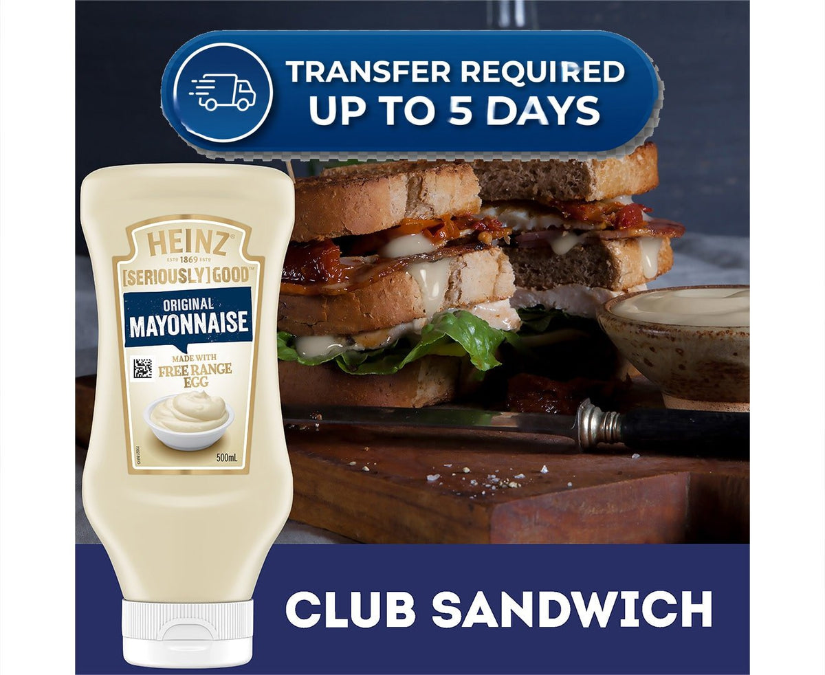 Heinz Mayonnaise Original 500ml -(Extended Dispatch)