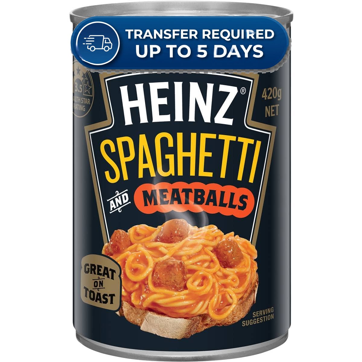 Heinz Spaghetti & Meatballs 420g -(Extended Dispatch)