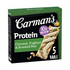 Carman's Coconut Yoghurt & Roasted Nut Gourmet Protein Bars 5 Pack 200g