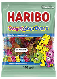 Haribo Sweet & Sour Bears 140g