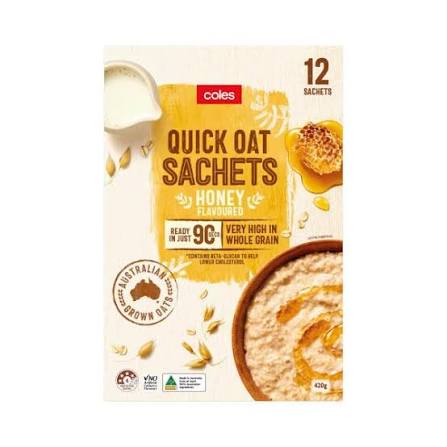 Austreats Special - Coles Quick Oats Sachets 420g