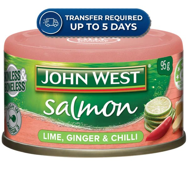 John West Salmon Tempters Lime, Ginger & Chilli 95g -(Extended Dispatch)